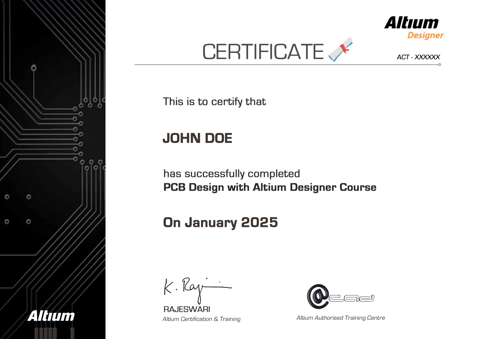 Opencert PCB Design with Altium Designer (Technical Drawing) Course - ACAD Pte Ltd
