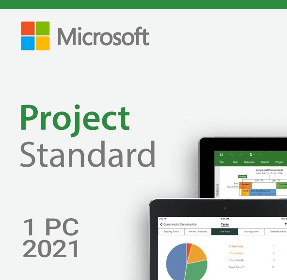 Microsoft Project Standard 2021 Win All Lng PK Lic Online Download C2R NR