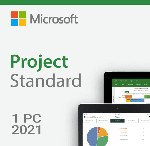 [076-05905] Microsoft Project Standard 2021 Win All Lng PK Lic Online Download C2R NR